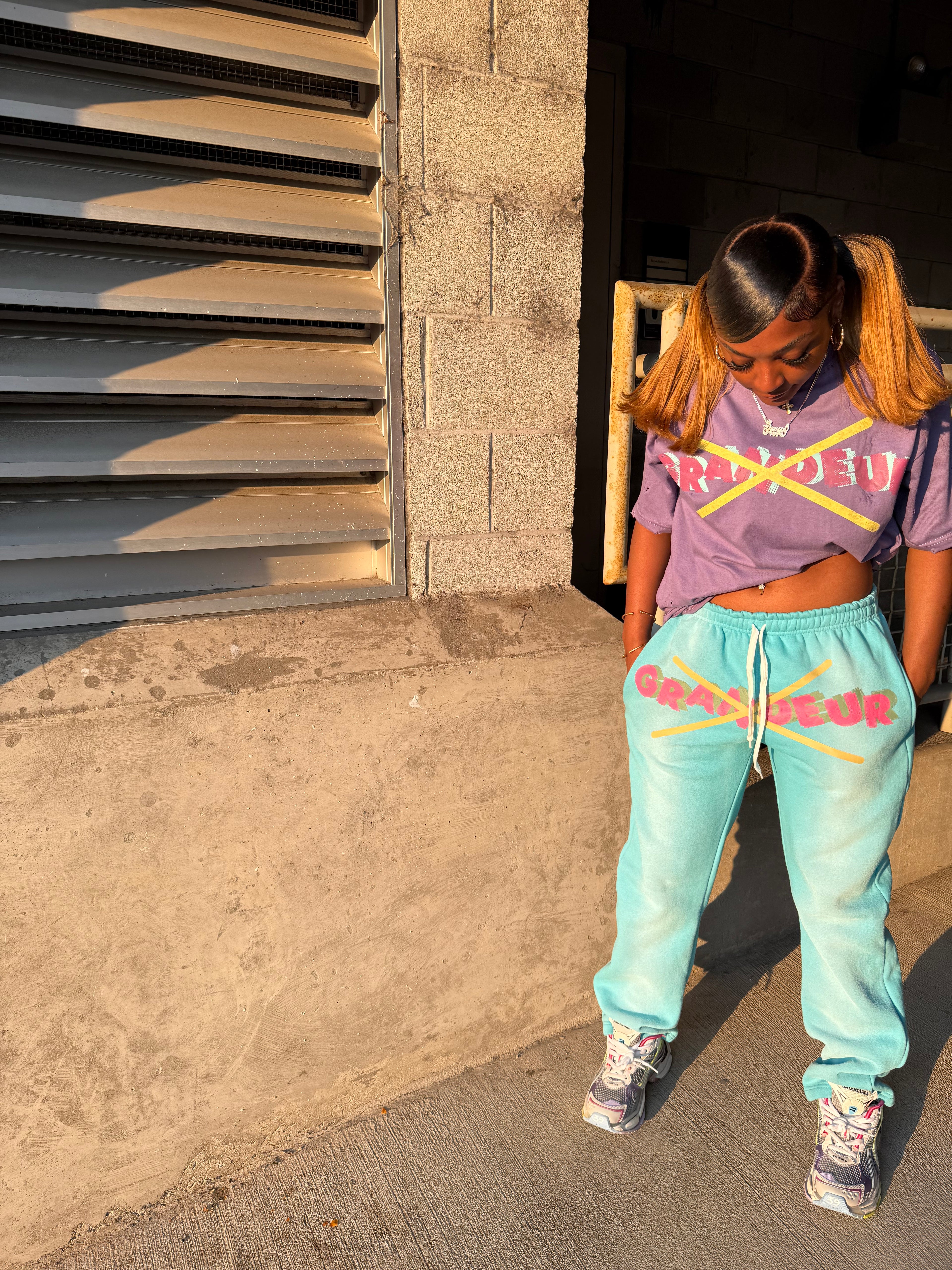 AQUA SWEATPANTS